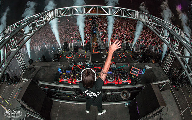 Back to Front: Alesso on the Main Stage. 