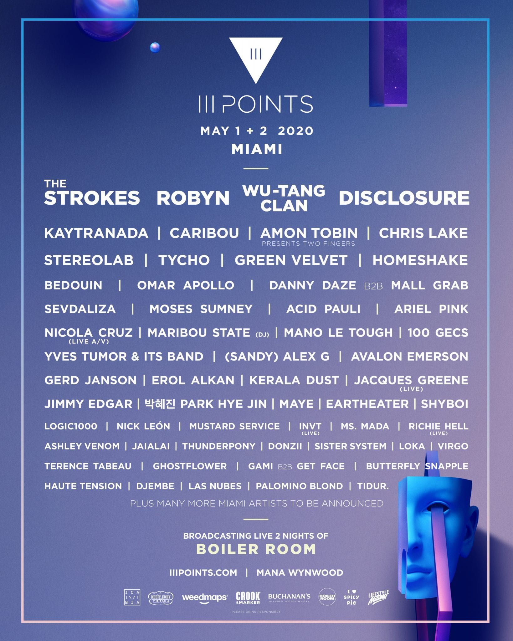 Miami’s III Points Festival Reveals Complete Lineup For 2020 Edition